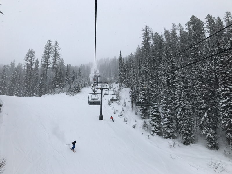 Some dude shredding the gnar